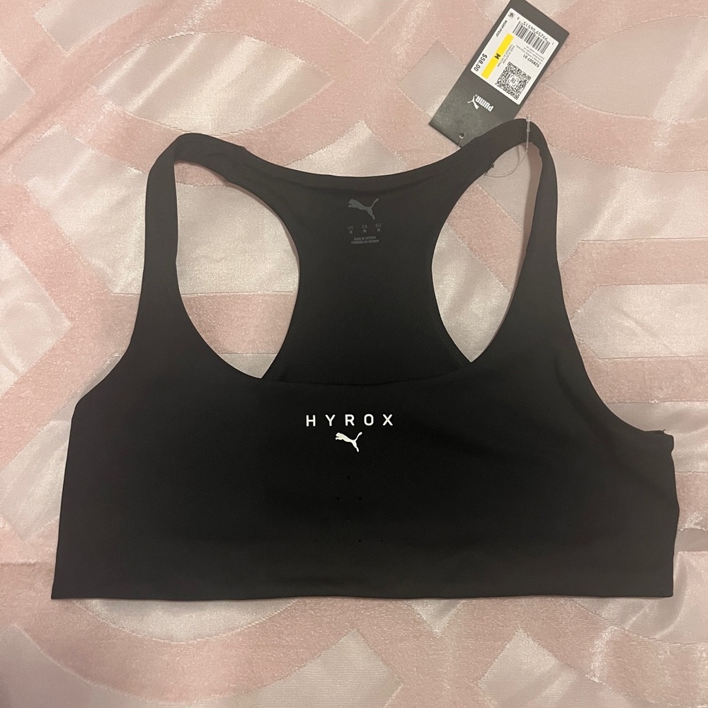 Puma x Hyrox Women's Black Sports Bra -M